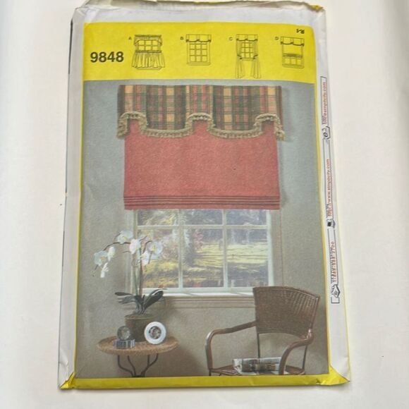 SIMPLICITY Window Treatments Sewing Patterns For DUMMIES 9848 One Sz Curtains - Picture 7 of 11